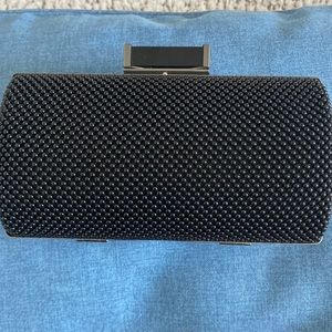 Black Beaded Clutch